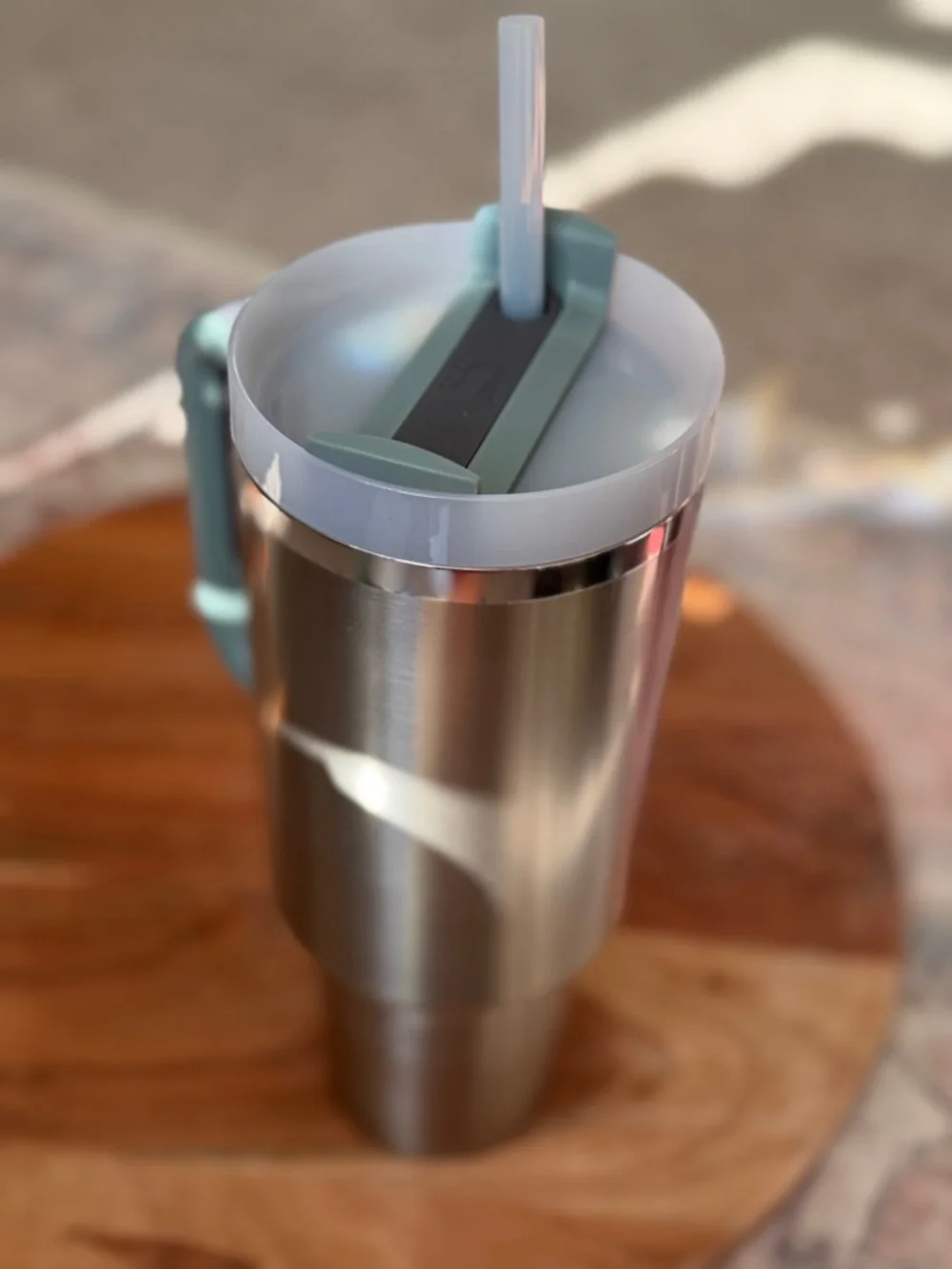 Stanley Stainless Steel Travel Tumbler with Mint Accents - Picture 4 of 16